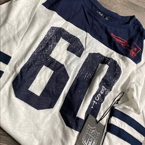 New England patriots 3/4 shirt